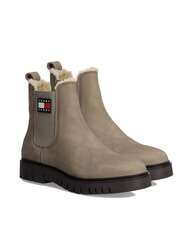 TOMMY HILFIGER TH JEANS Stiefeletten aus Nubukleder khaki - Damenschuhe - 1