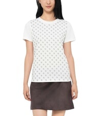 GUESS ALLOVER Baumwoll-T-Shirt - T-Shirts und Tops f&uuml;r Damen