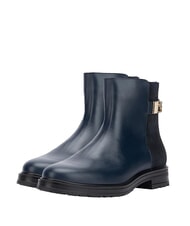 TOMMY HILFIGER TH Niedrige Stiefeletten aus Wildleder und Leder Blau - Damenschuhe - 1