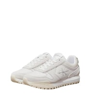 CALVIN KLEIN TOOTHY RUNNER Ledersneakers Wei&szlig; - Damenschuhe - 1
