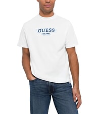 GUESS SMALL LOGO Kurzarm-T-Shirt in regul&auml;rer Passform purwei&szlig; - Herren-T-Shirts - 1