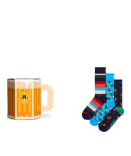 HAPPY SOCKS WURST AND BEER Geschenkbox mit 3 Paar Socken mehrfarbig - Herrensocken/Herrenstr&uuml;mpfe - 1