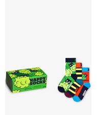 HAPPY SOCKS KIDS PEEK-A-BOO Geschenkbox mit 3 Paar Socken - Unisex-Socken