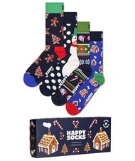 HAPPY SOCKS HOLIDAY GINGERBREAD Geschenkbox mit 4 Paar Socken mehrfarbig - Herrensocken/Herrenstr&uuml;mpfe - 1