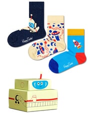 HAPPY SOCKS KIDS ASTRONAUT Geschenkset mit 3 Paar Socken 2200 - Unisex-Socken - 1