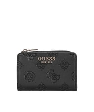GUESS LAUREL 2 Mittelgro&szlig;e Geldb&ouml;rse mit Rei&szlig;verschluss schwarzes Logo - Brieftaschen Damen - 1