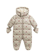 GUESS KIDS MINI ME Schneeanzug mit Kapuze 4g rustikales Beige AOP - Strampler und Baby-Outfits - 1