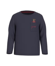 GUESS KIDS Lang&auml;rmeliges T-Shirt mit Tasche smartblue - Kinder-T-Shirt - 1