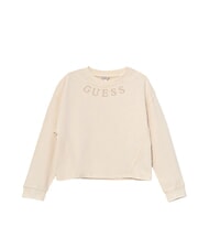 GUESS KIDS M&auml;dchen-Sweatshirt mit Rundhalsausschnitt und Logostickerei - Sweatshirts Kinder