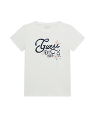 GUESS KIDS Kurzarm-T-Shirt f&uuml;r M&auml;dchen mit Aufdruck purwei&szlig; - Kinder-T-Shirt - 1