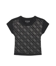 GUESS KIDS Kurz&auml;rmeliges T-Shirt mit Strass-Logo jetbla - Kinder-T-Shirt - 1