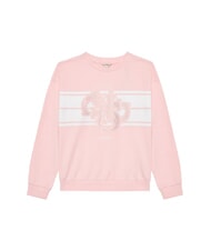 GUESS KIDS Sweatshirt mit Rundhalsausschnitt, Logo und Strasssteinen Zuckerwatte rosa - Sweatshirts Kinder - 1