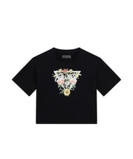 GUESS KIDS M&auml;dchen-T-Shirt mit Blumenmuster jetbla - Kinder-T-Shirt - 1