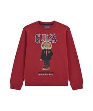 GUESS KIDS Baby-Sweatshirt mit Rundhalsausschnitt und Teddyb&auml;r-Print - Sweatshirts Kinder
