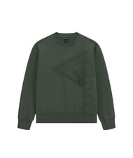 GUESS KIDS Kinder-Sweatshirt mit Logostickerei Dschungelgr&uuml;n - Sweatshirts Kinder - 1