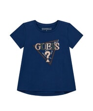GUESS KIDS Kurz&auml;rmeliges T-Shirt mit Stickerei und Pailletten geheimes Blau - Kinder-T-Shirt - 1