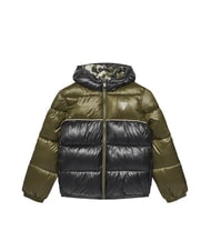 GUESS KIDS Zweifarbige Daunenjacke f&uuml;r Kinder mit Kapuze - Kinder Jacken