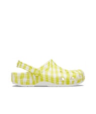 CROCS CLASSIC GINGHAM Damen-Slipper mit Print - Damenschuhe