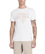 GUESS PAINTED TRIANGLE Kurzarm-T-Shirt in regul&auml;rer Passform - Herren-T-Shirts