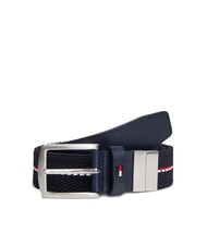 TOMMY HILFIGER REVERSIBLE Doppelseitiger Stoffg&uuml;rtel Weltraumblau - G&uuml;rtel - 1