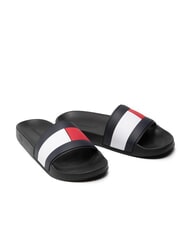 TOMMY HILFIGER TH FLAG POOL Herrenpantoffeln Schwarz - Herrenschuhe - 1