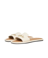 TOMMY HILFIGER TH Lederpantoffeln mit Logo - Damenschuhe