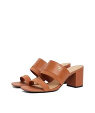 TOMMY HILFIGER TH Leder-Pantolette mit breitem Absatz - Damenschuhe