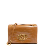 LOVE MOSCHINO CROCO Convertible Schulter-/Umh&auml;ngetasche Kamel2 - Damentaschen - 1