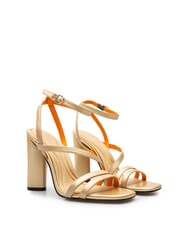 TOMMY HILFIGER TH GOLD BLOCK Hohe Ledersandalen Gold - Damenschuhe - 1