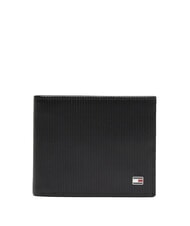 TOMMY HILFIGER TH FLAG Ledergeldb&ouml;rse Schwarz - Brieftaschen Herren - 1