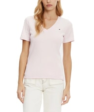TOMMY HILFIGER TH Kurzarm-T-Shirt mit V-Ausschnitt - T-Shirts und Tops f&uuml;r Damen