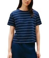 TOMMY HILFIGER TH MODERN T-Shirt mit Leinenmischgewebe und Print - T-Shirts und Tops f&uuml;r Damen