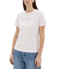 TOMMY HILFIGER TH Kurz&auml;rmeliges T-Shirt mit Aufdruck - T-Shirts und Tops f&uuml;r Damen