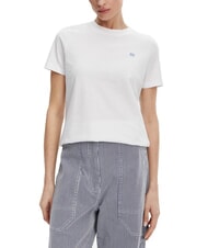 TOMMY HILFIGER TH Kurzarm-T-Shirt in regul&auml;rer Passform optisches Wei&szlig; - T-Shirts und Tops f&uuml;r Damen - 1