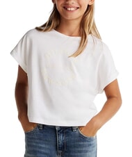 TOMMY HILFIGER KIDS BIMBA Kurz&auml;rmeliges T-Shirt mit gepr&auml;gtem Logo - Kinder-T-Shirt