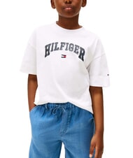 TOMMY HILFIGER KIDS BIMBA Kurzarm-T-Shirt mit lockerer Passform Wei&szlig; - Kinder-T-Shirt - 1