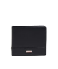 TOMMY HILFIGER TH CORP Ledergeldb&ouml;rse mit M&uuml;nzfach Weltraumblau - Brieftaschen Herren - 1