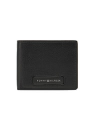 TOMMY HILFIGER TH MONOGRAM MINI Ledergeldb&ouml;rse Schwarz - Brieftaschen Herren - 1
