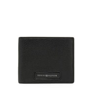 TOMMY HILFIGER TH MONOGRAM Ledergeldb&ouml;rse mit M&uuml;nzfach Schwarz - Brieftaschen Herren - 1