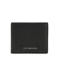TOMMY HILFIGER TH MONOGRAM EXTRA Ledergeldb&ouml;rse mit M&uuml;nzfach Schwarz - Brieftaschen Herren - 1