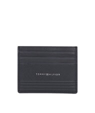TOMMY HILFIGER TH BUSINESS Flacher Kartenhalter aus Saffiano-Leder - Brieftaschen Herren
