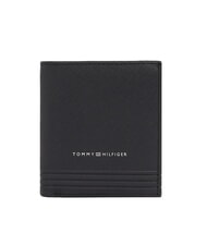 TOMMY HILFIGER TH BUSINESS Vertikales Ledergeldb&ouml;rsen-M&uuml;nzfach Schwarz - Brieftaschen Herren - 1