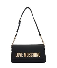 LOVE MOSCHINO BOLD LOVE Schultertasche mit Ketteneinsatz Schwarz - Damentaschen - 1