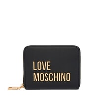 LOVE MOSCHINO BOLD LOVE Mittelgro&szlig;e Geldb&ouml;rse mit Rei&szlig;verschluss Schwarz - Brieftaschen Damen - 1