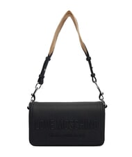 LOVE MOSCHINO SIGNATURE LOVE Schultertasche mit Klappe Schwarz - Damentaschen - 1