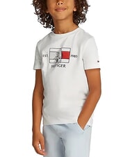 TOMMY HILFIGER TH KIDS Kurz&auml;rmeliges T-Shirt mit Aufdruck - Kinder-T-Shirt