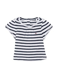 TOMMY HILFIGER TH KIDS BABY Kurzarmhemd Dunkelblau, Marineblau, Wei&szlig;, Breton-Streifen - Strampler und Baby-Outfits - 1