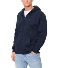 TOMMY HILFIGER TH JEANS Sweatshirt mit Rei&szlig;verschluss dunkle Nachtmarine - Sweatshirts Herren - 1