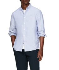 TOMMY HILFIGER TH  Lang&auml;rmliges Baumwollhemd k&ouml;nigsblau - Herrenhemden - 1
