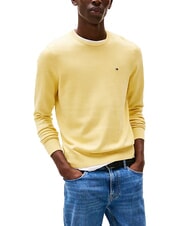 TOMMY HILFIGER TH Pullover mit Mikrologo und Rundhalsausschnitt - Herrenpullover